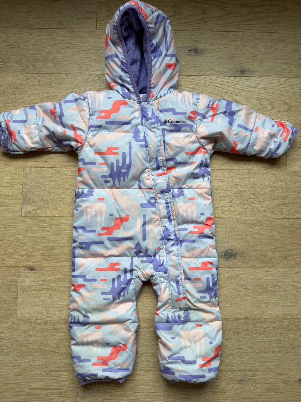 Columbia Snuggly Bunny II Down Snowsuit Bunting 12-18M